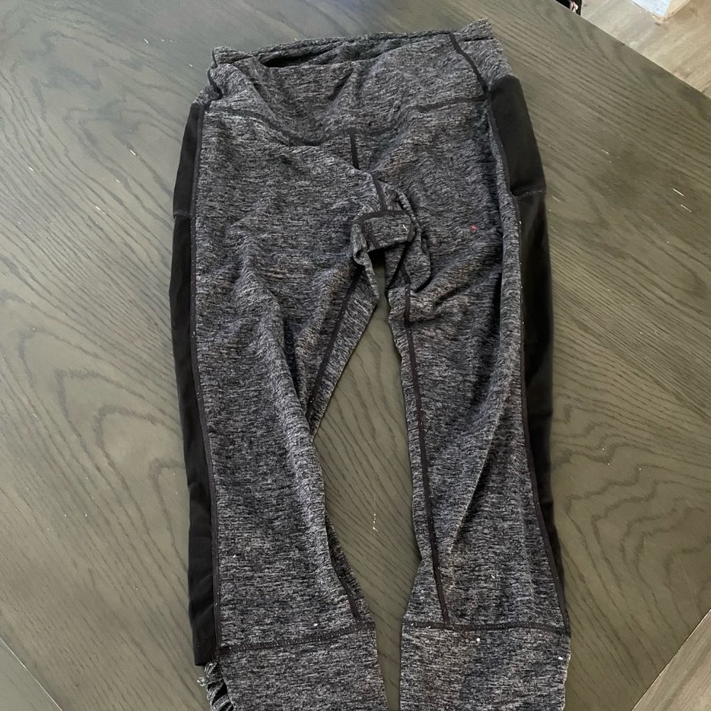 Grey Mesh Women's Leggings